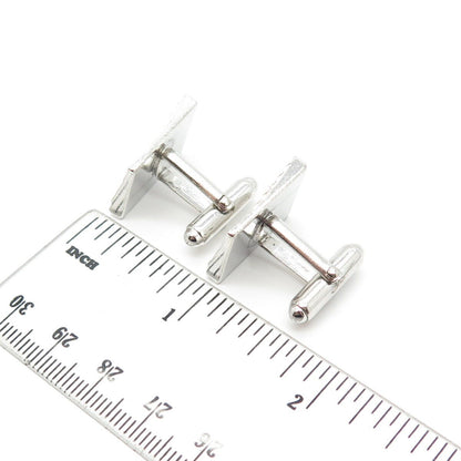 925 Sterling Silver Vintage Etched Cufflinks