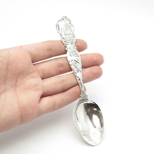 925 Sterling Silver Antique American Souvenir Co. Ornate Spoon