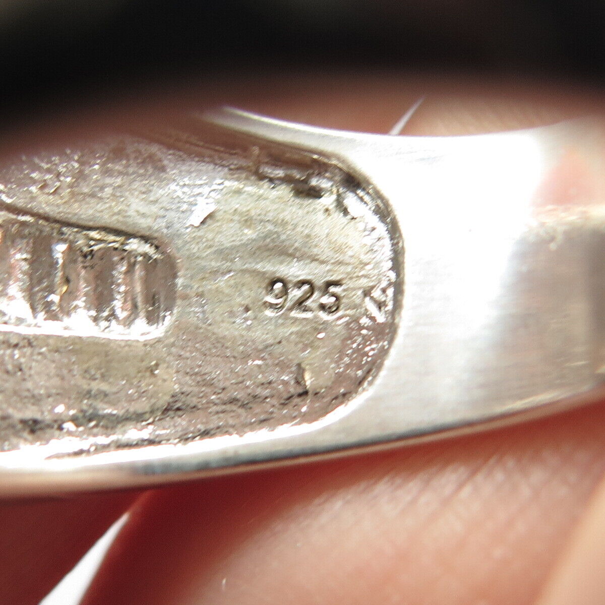 925 Sterling Silver Pave C Z Wide Ring Size 11