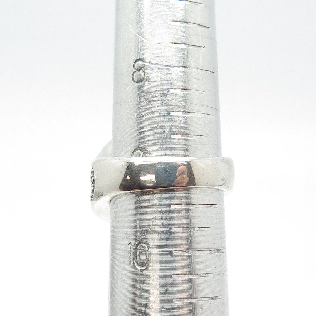 925 Sterling Silver Pave C Z Ring Size 9.25