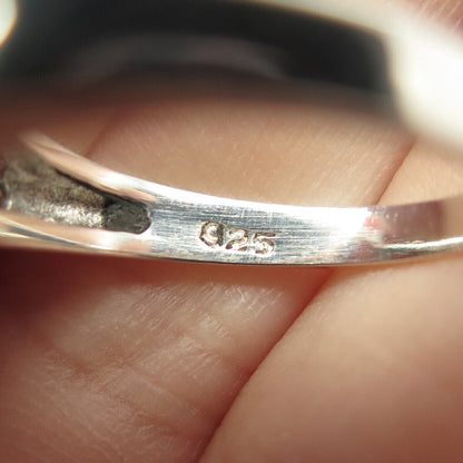 925 Sterling Silver Pear-Cut C Z Ring Size 6.75