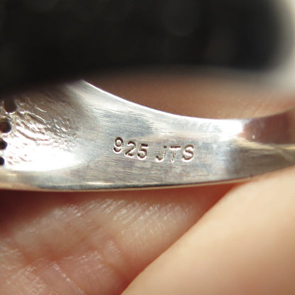925 Sterling Silver Pave C Z Ring Size 10.25