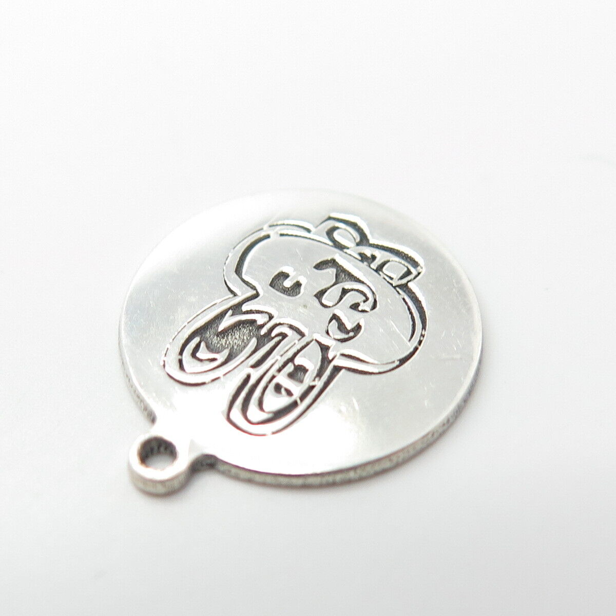 925 Sterling Silver USA Two In Town Hare Charm Pendant