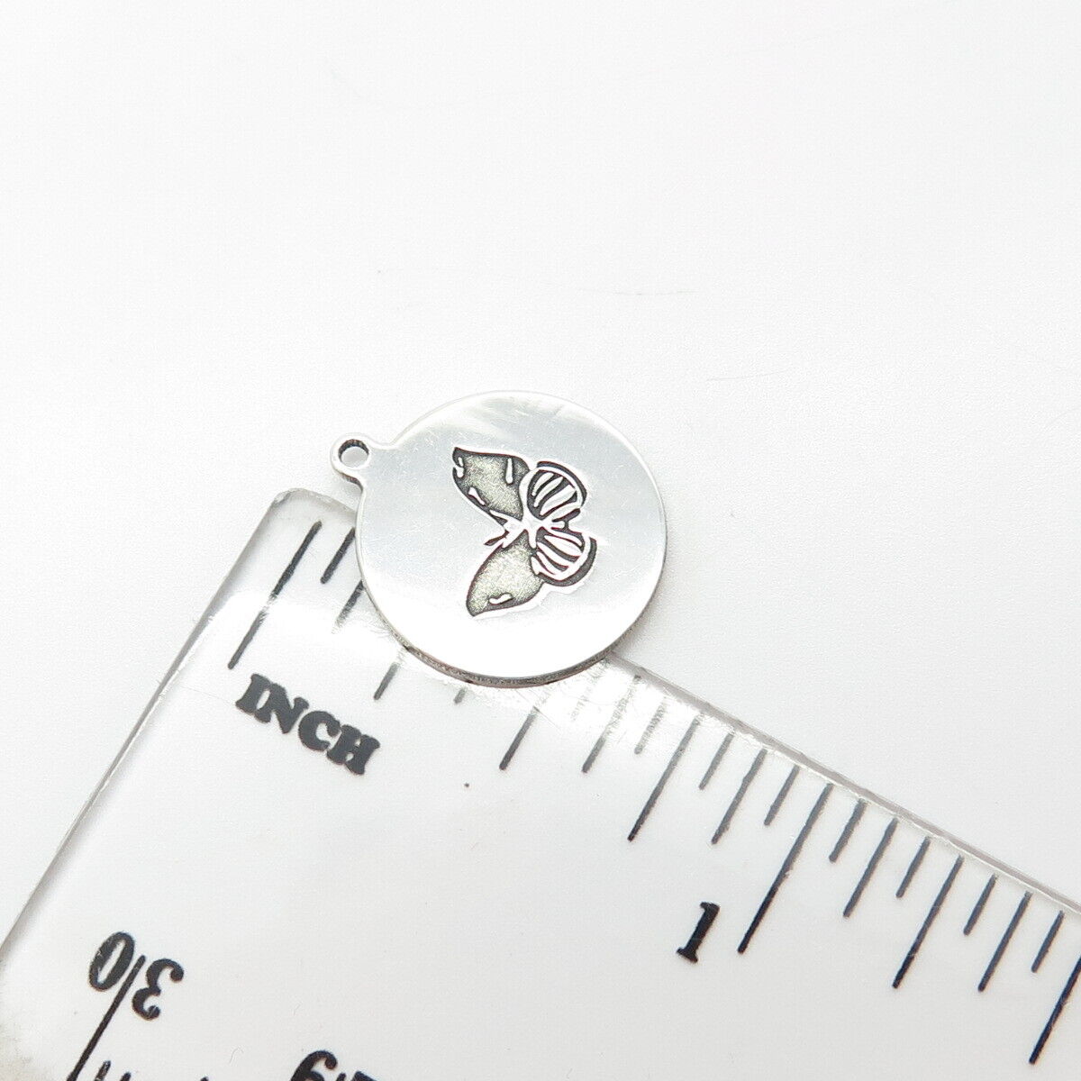 925 Sterling Silver USA Two In Town Butterfly Charm Pendant