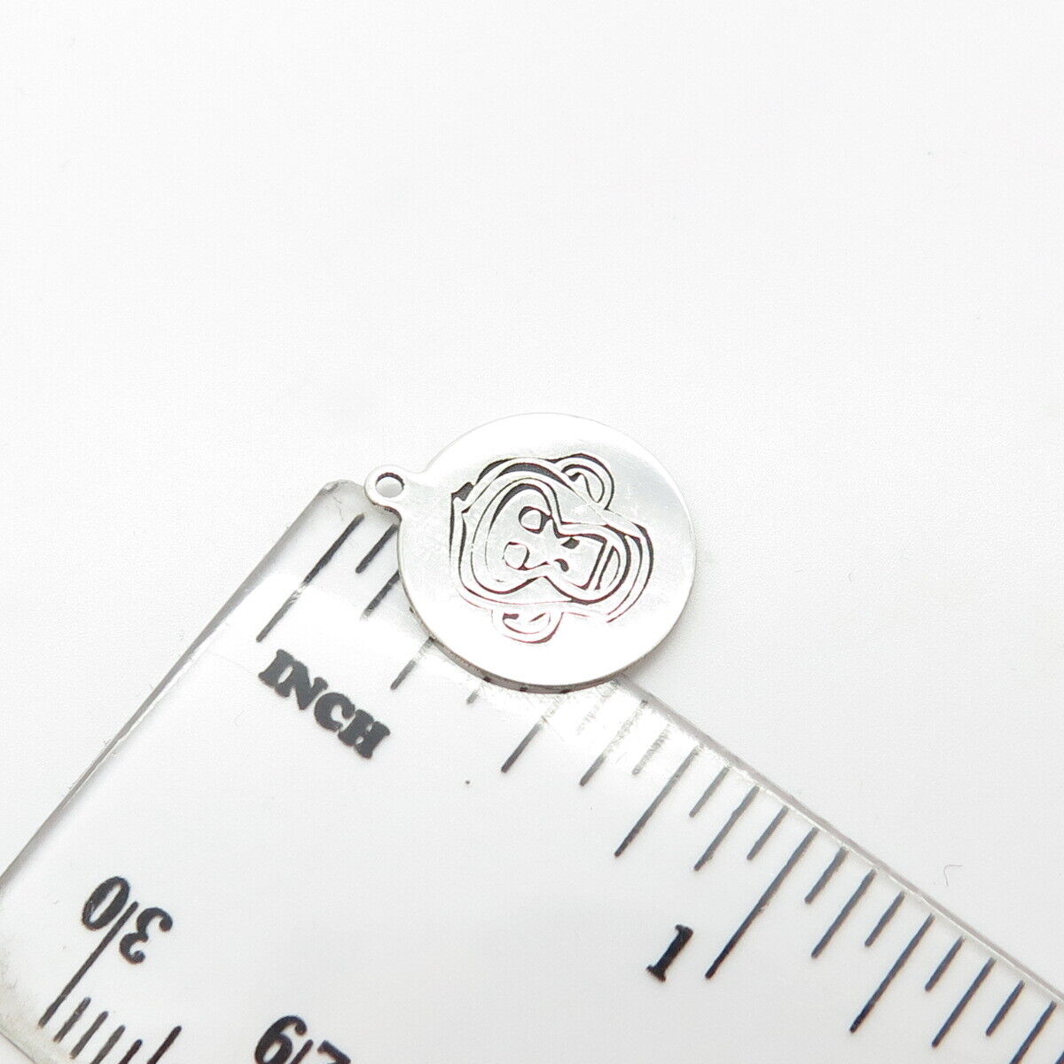 925 Sterling Silver USA Two In Town Monkey Charm Pendant