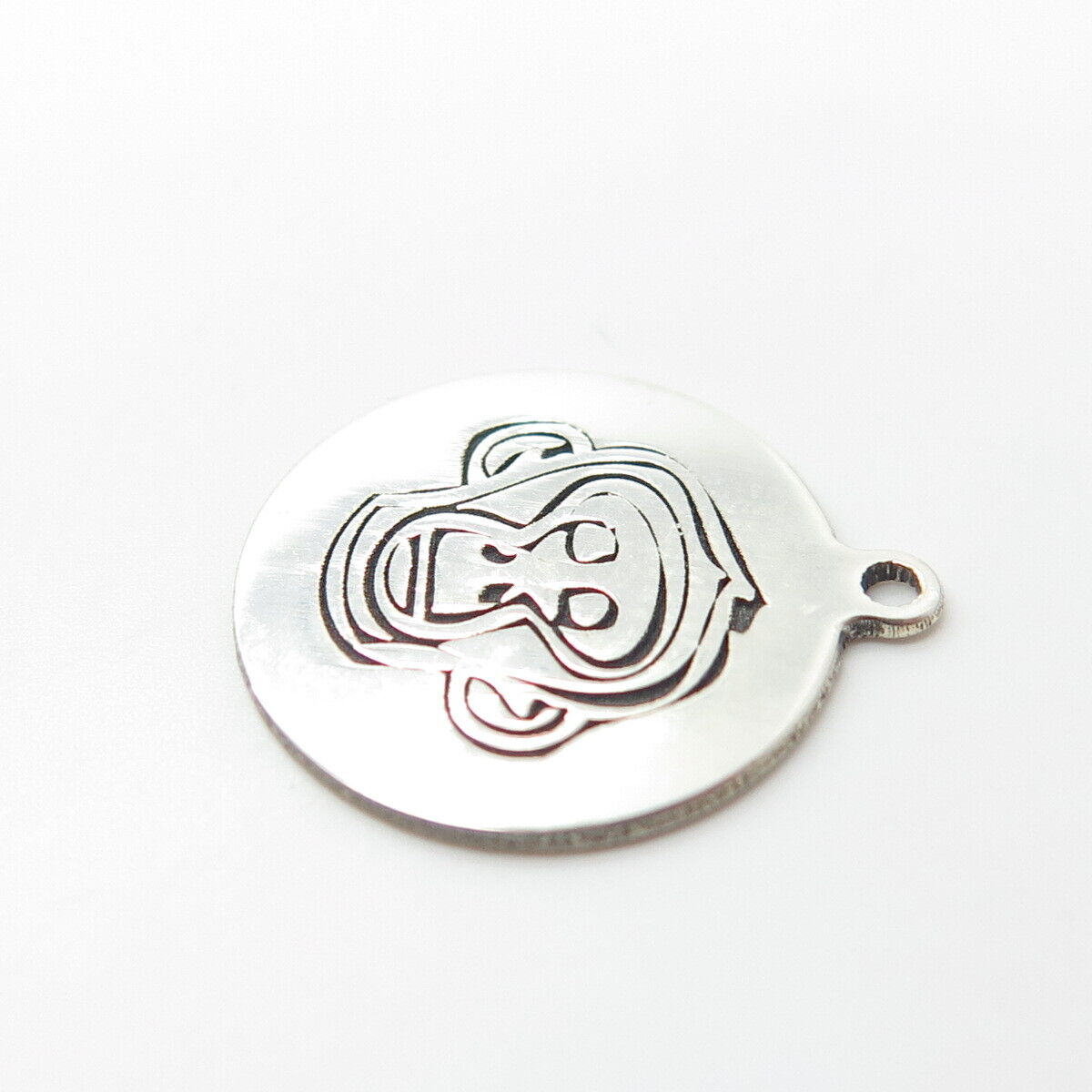 925 Sterling Silver USA Two In Town Monkey Charm Pendant