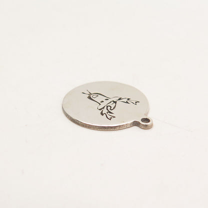 925 Sterling Silver USA Two In Town Moose / Deer Charm Pendant