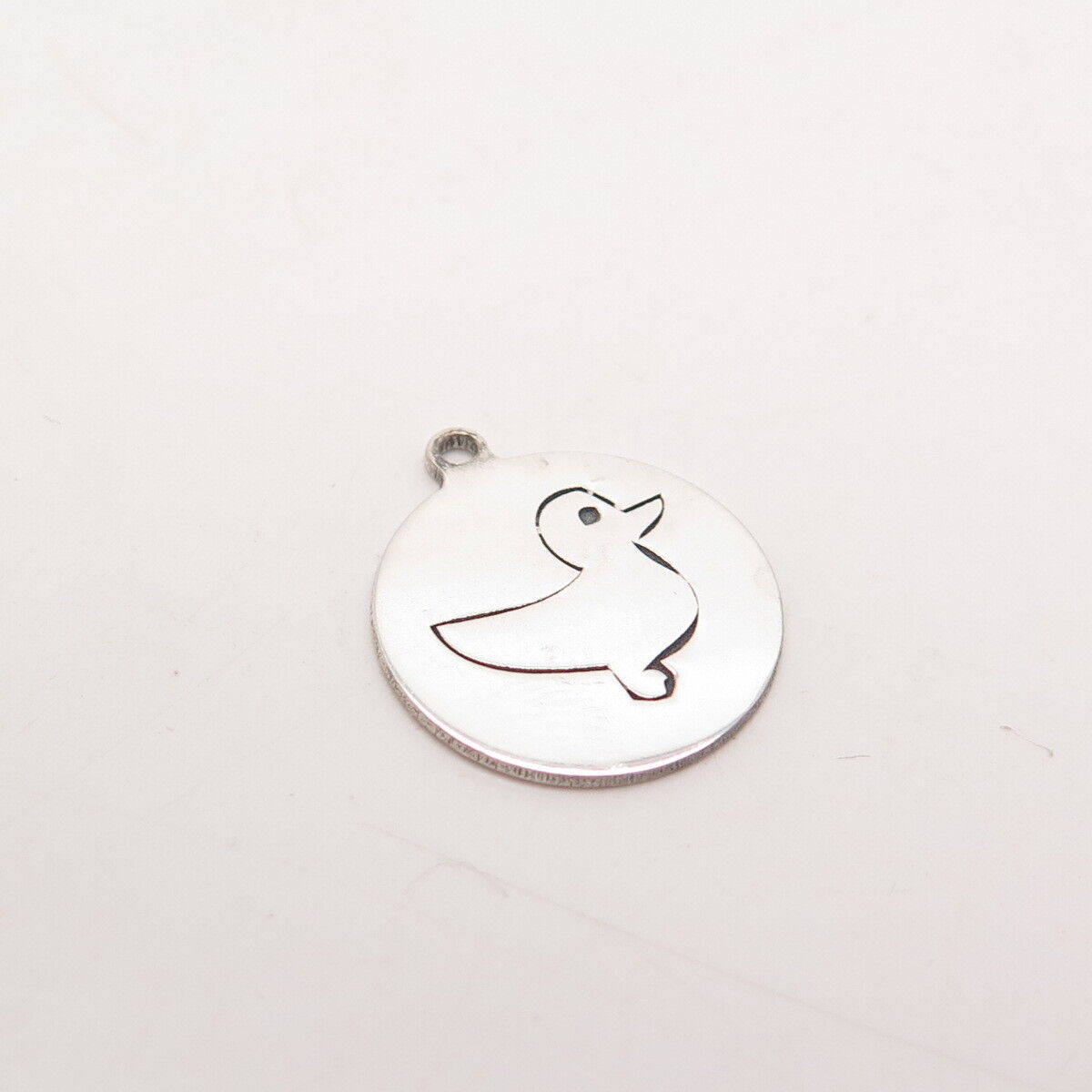 925 Sterling Silver USA Two In Town Duck Bird Charm Pendant