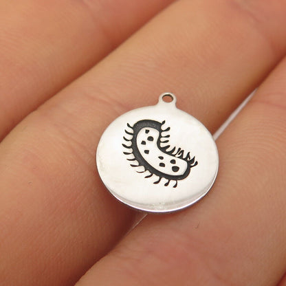 925 Sterling Silver USA Two In Town Insect Charm Pendant