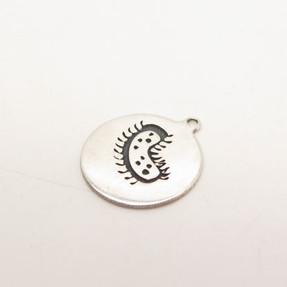 925 Sterling Silver USA Two In Town Insect Charm Pendant