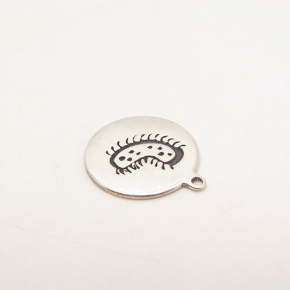 925 Sterling Silver USA Two In Town Insect Charm Pendant