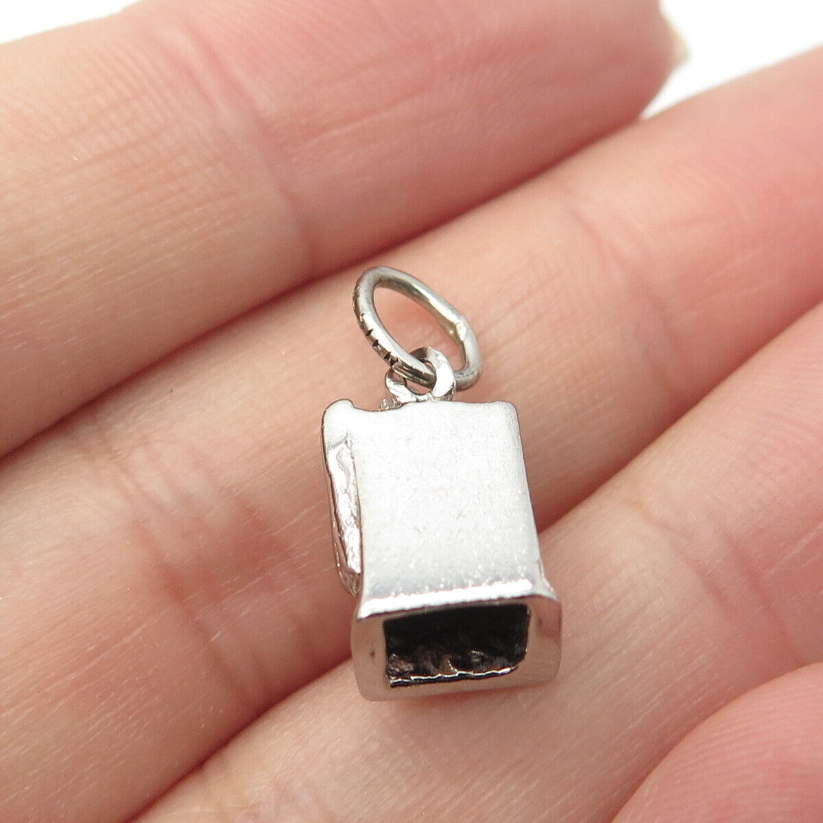 925 Sterling Silver Vintage Rembrandt RQC Casino Slot Machine Charm Pendant