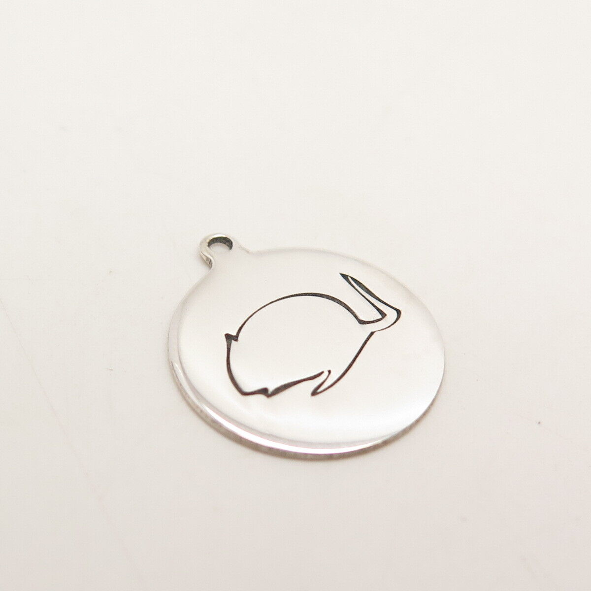 925 Sterling Silver USA Two In Town Mouse Charm Pendant