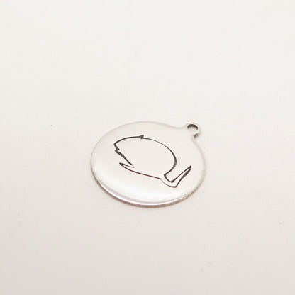 925 Sterling Silver USA Two In Town Mouse Charm Pendant