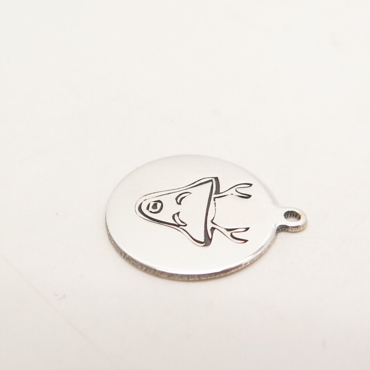 925 Sterling Silver USA Two In Town Moose / Deer Charm Pendant