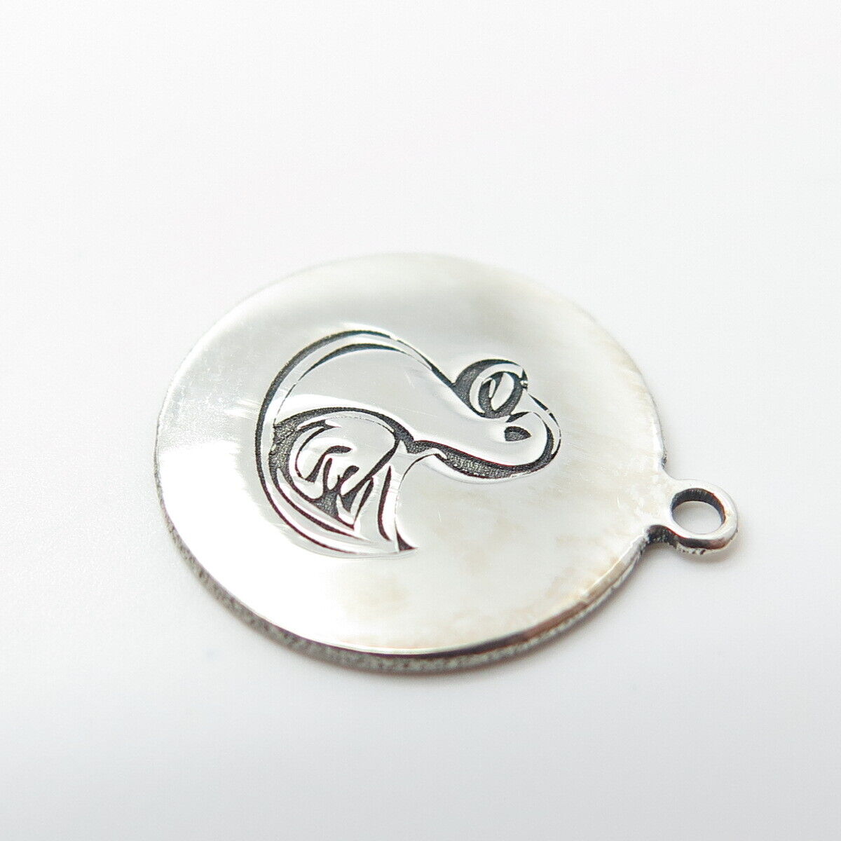 925 Sterling Silver USA Two In Town Duck Bird Charm Pendant