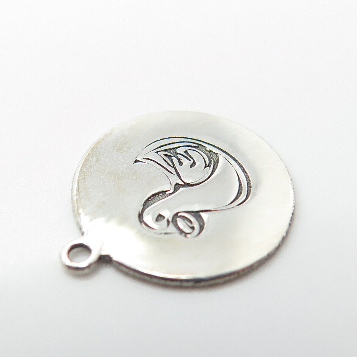 925 Sterling Silver USA Two In Town Duck Bird Charm Pendant