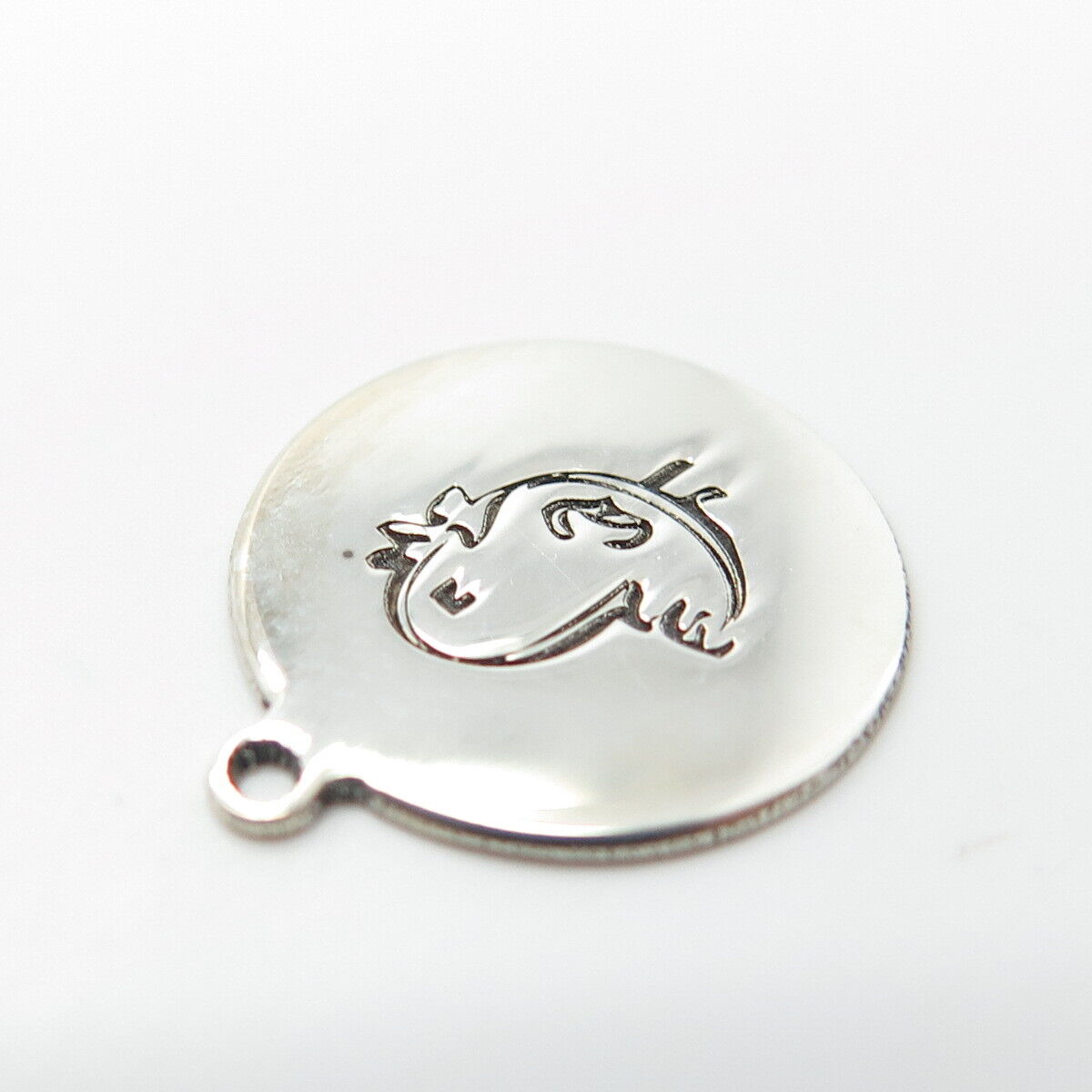 925 Sterling Silver USA Two In Town Bird Charm Pendant