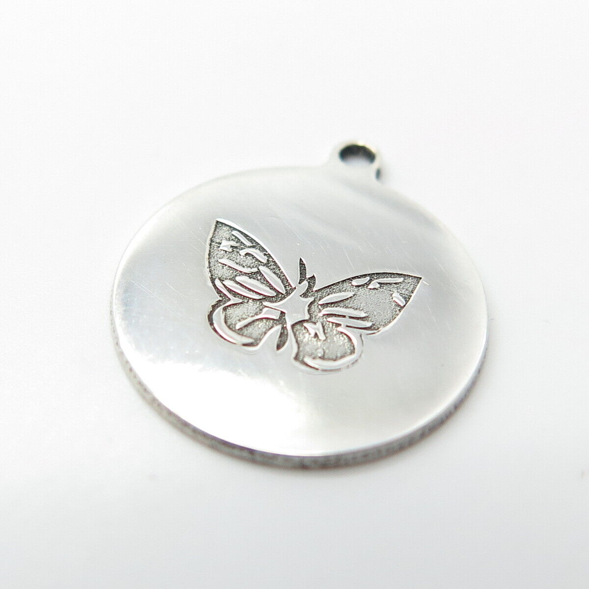 925 Sterling Silver USA Two In Town Butterfly Charm Pendant