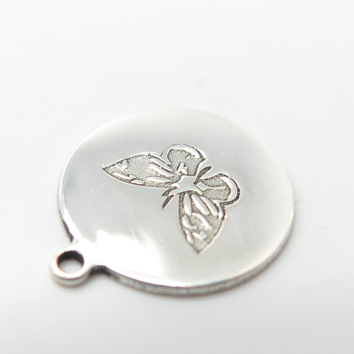 925 Sterling Silver USA Two In Town Butterfly Charm Pendant