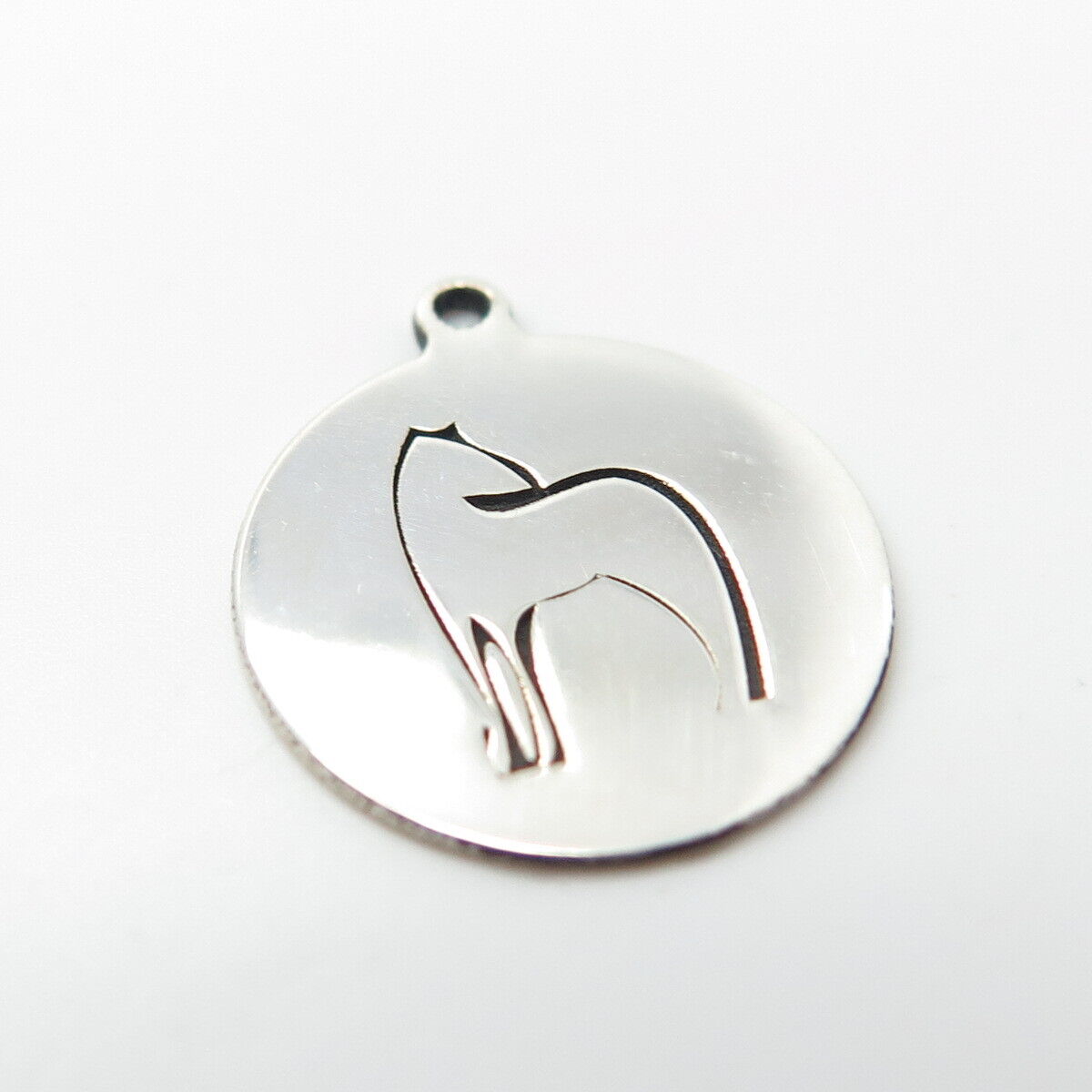 925 Sterling Silver USA Two In Town Horse Charm Pendant