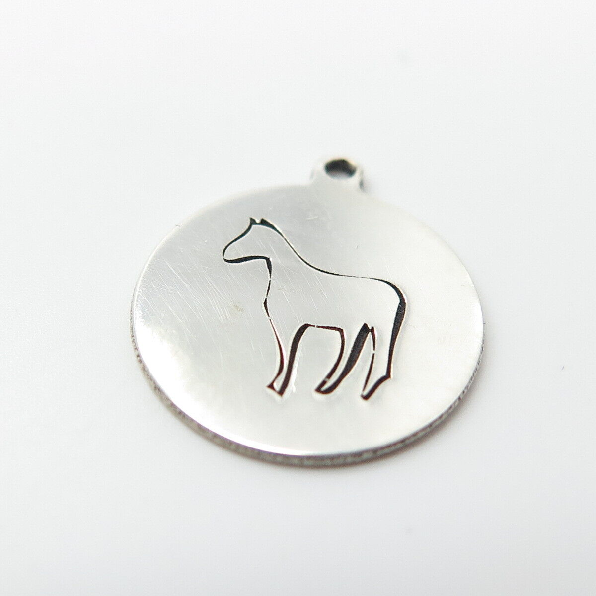 925 Sterling Silver USA Two In Town Horse Charm Pendant