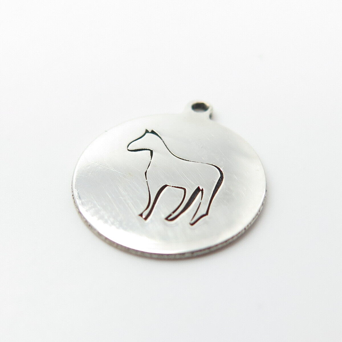 925 Sterling Silver USA Two In Town Horse Charm Pendant