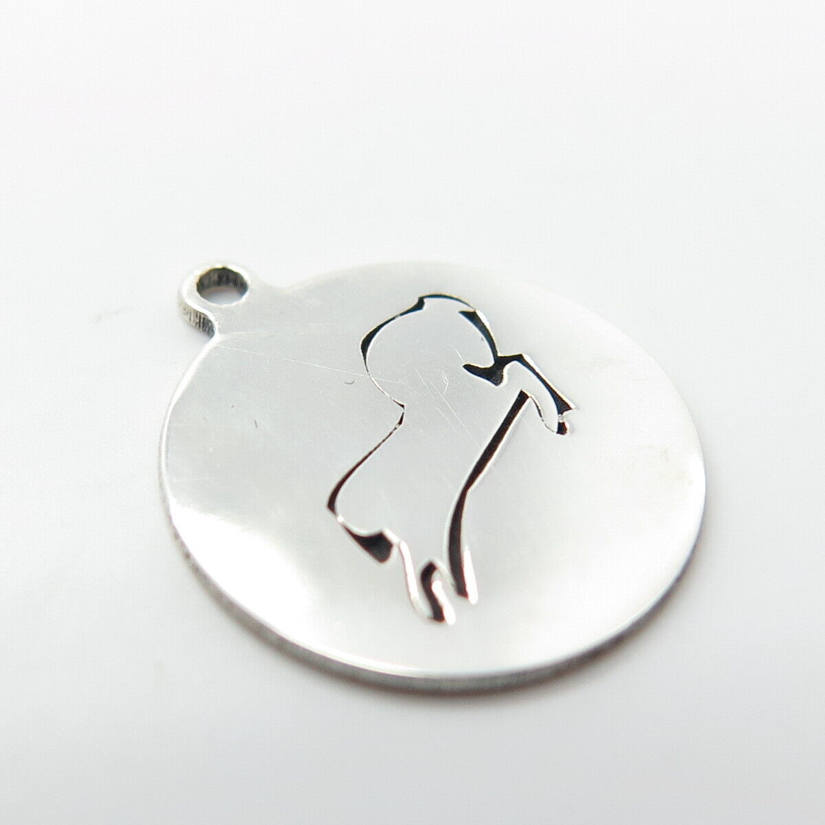 925 Sterling Silver USA Two In Town Horse Charm Pendant