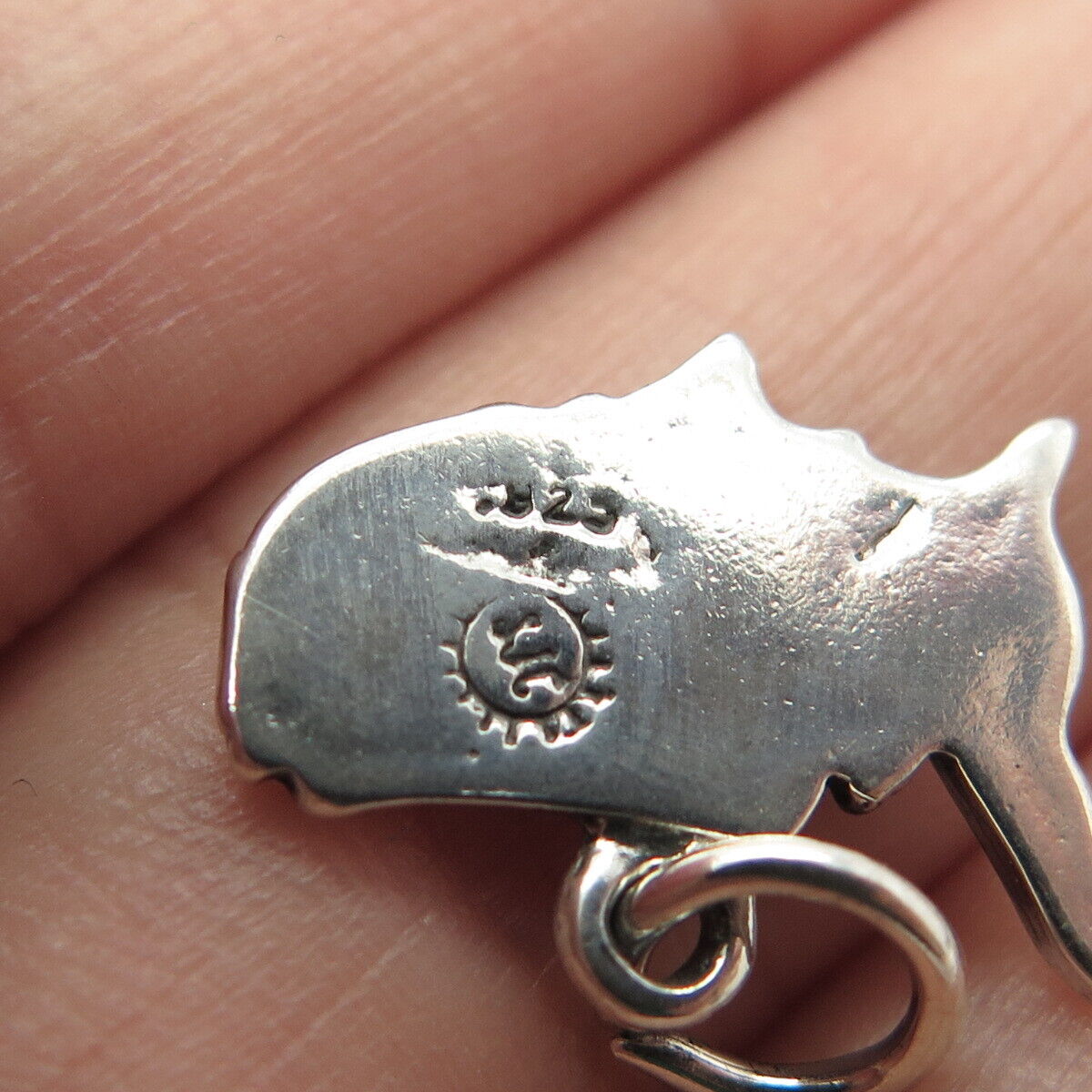 925 Sterling Silver Vintage "USA" Charm Pendant