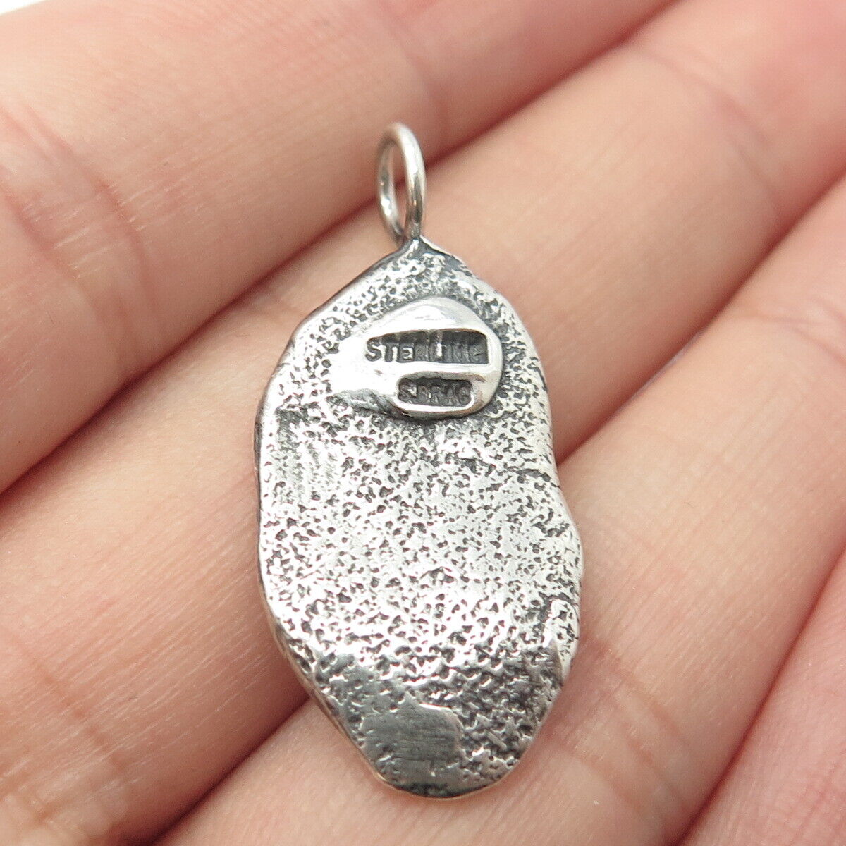 925 Sterling Silver Vintage Modernist Pendant