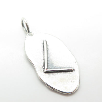 925 Sterling Silver Vintage Modernist Pendant