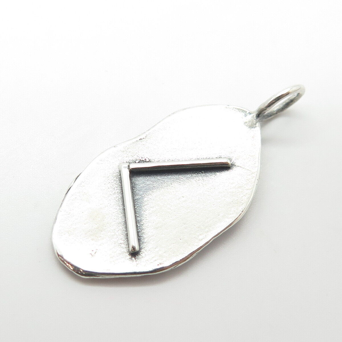 925 Sterling Silver Vintage Modernist Pendant