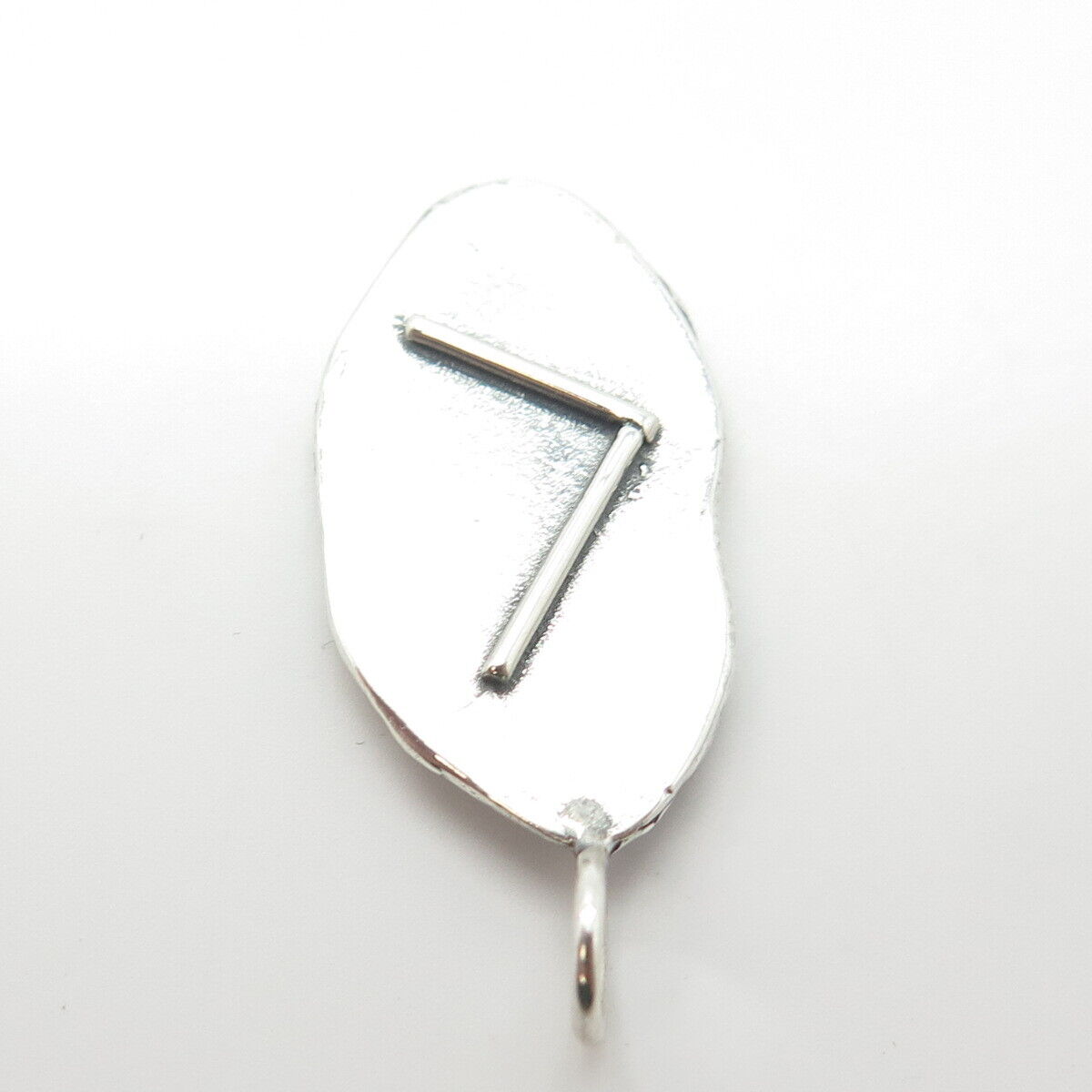 925 Sterling Silver Vintage Modernist Pendant