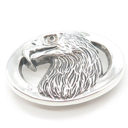 925 Sterling Silver Vintage Eagle Bird Belt Buckle