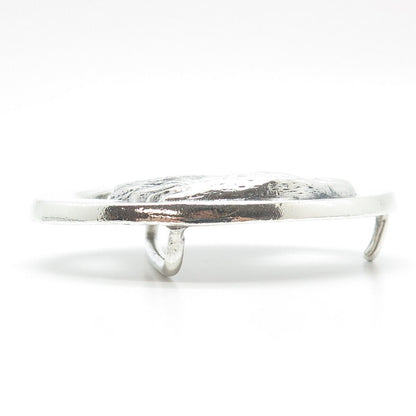 925 Sterling Silver Vintage Eagle Bird Belt Buckle