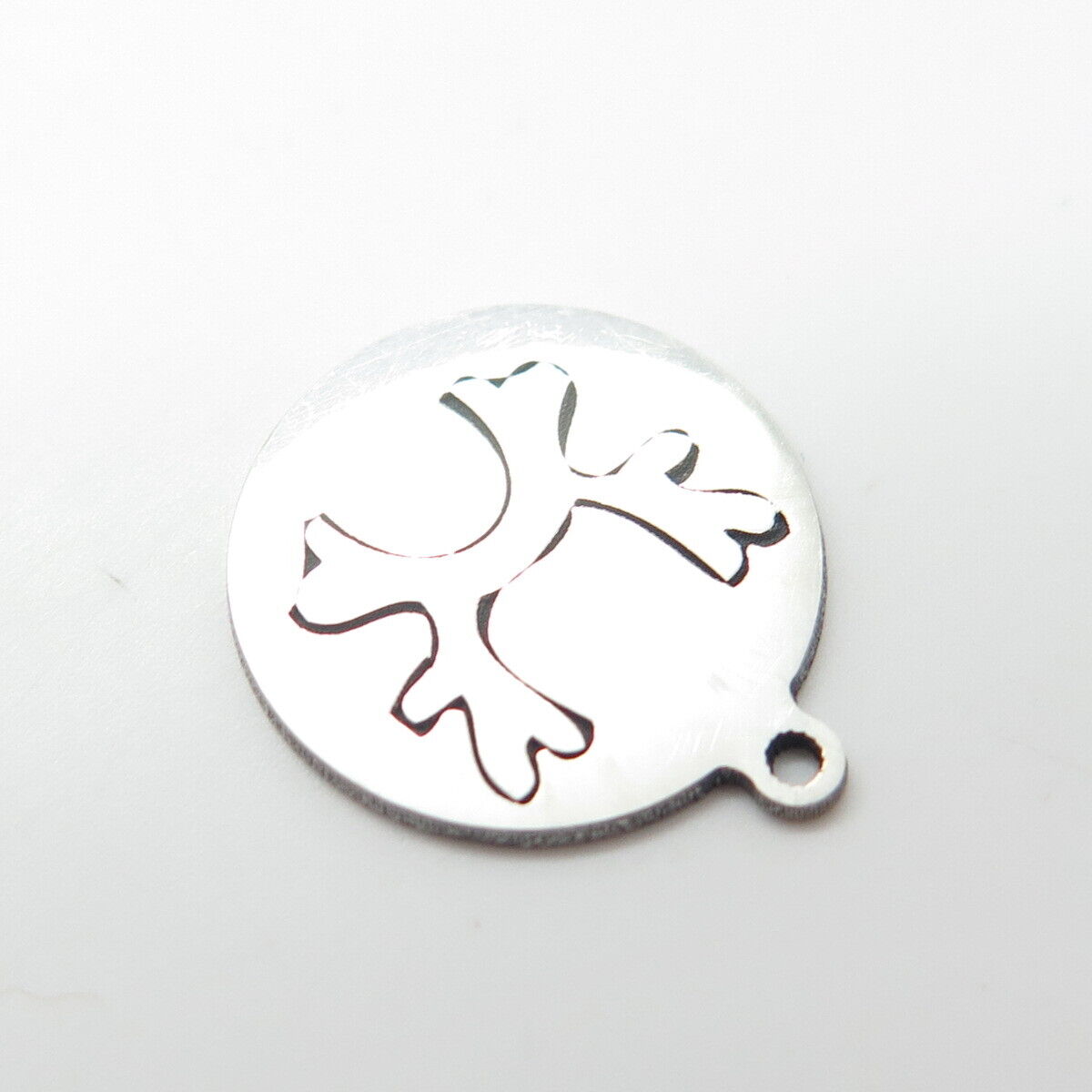 925 Sterling Silver USA Two In Town Deer Antlers Charm Pendant