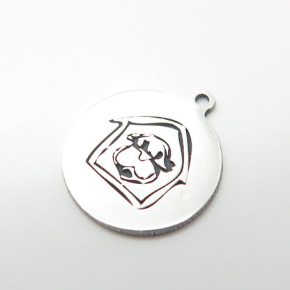 925 Sterling Silver USA Two In Town Dog Booth Charm Pendant