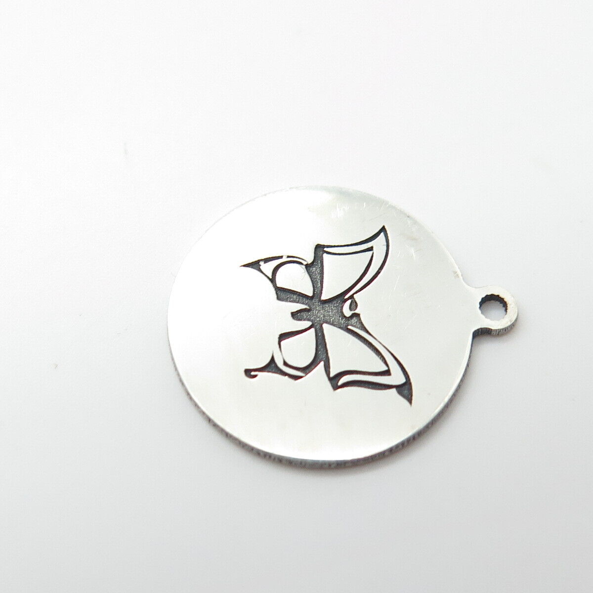 925 Sterling Silver USA Two In Town Butterfly Charm Pendant