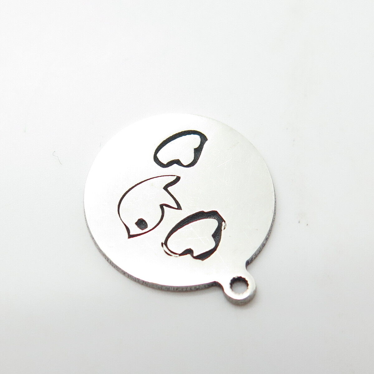 925 Sterling Silver USA Two In Town Bird Charm Pendant