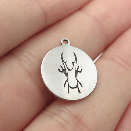 925 Sterling Silver USA Two In Town Insect Charm Pendant