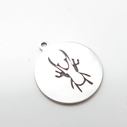 925 Sterling Silver USA Two In Town Insect Charm Pendant