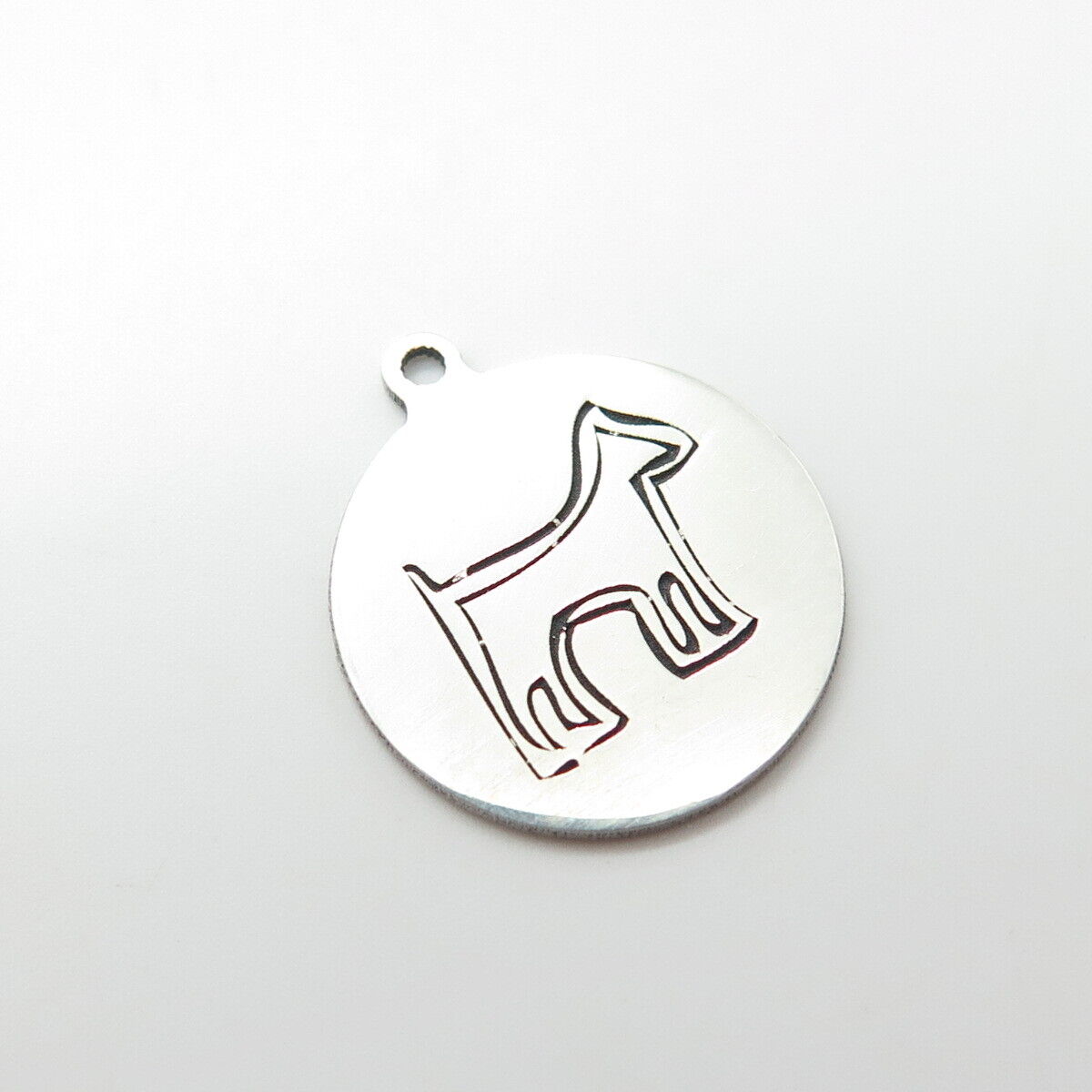 925 Sterling Silver USA Two In Town Dog Charm Pendant