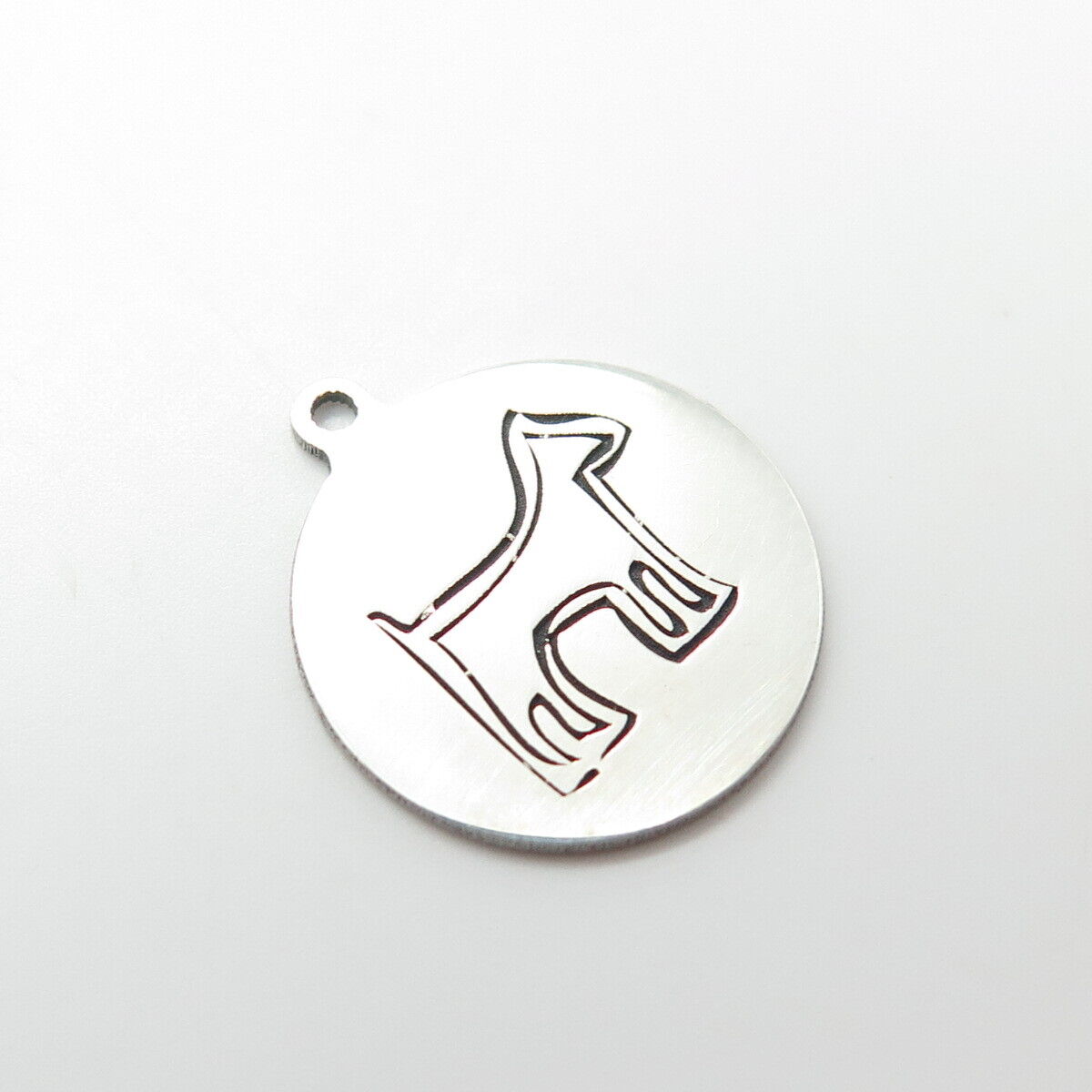 925 Sterling Silver USA Two In Town Dog Charm Pendant