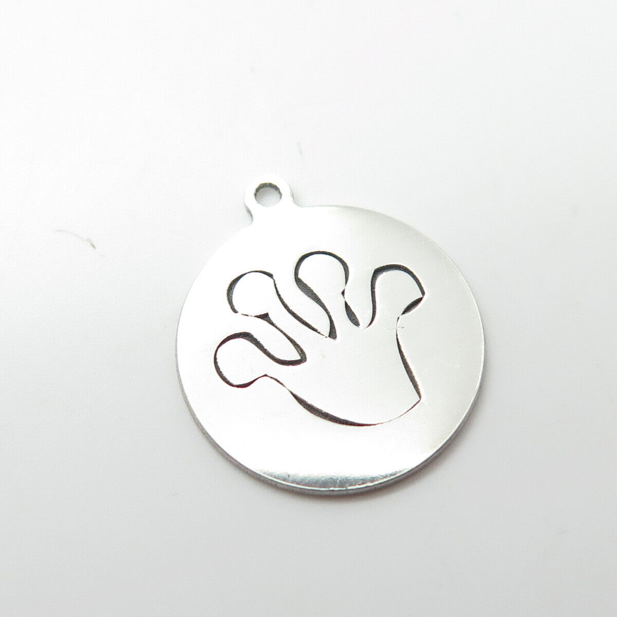 925 Sterling Silver USA Two In Town Paw Charm Pendant