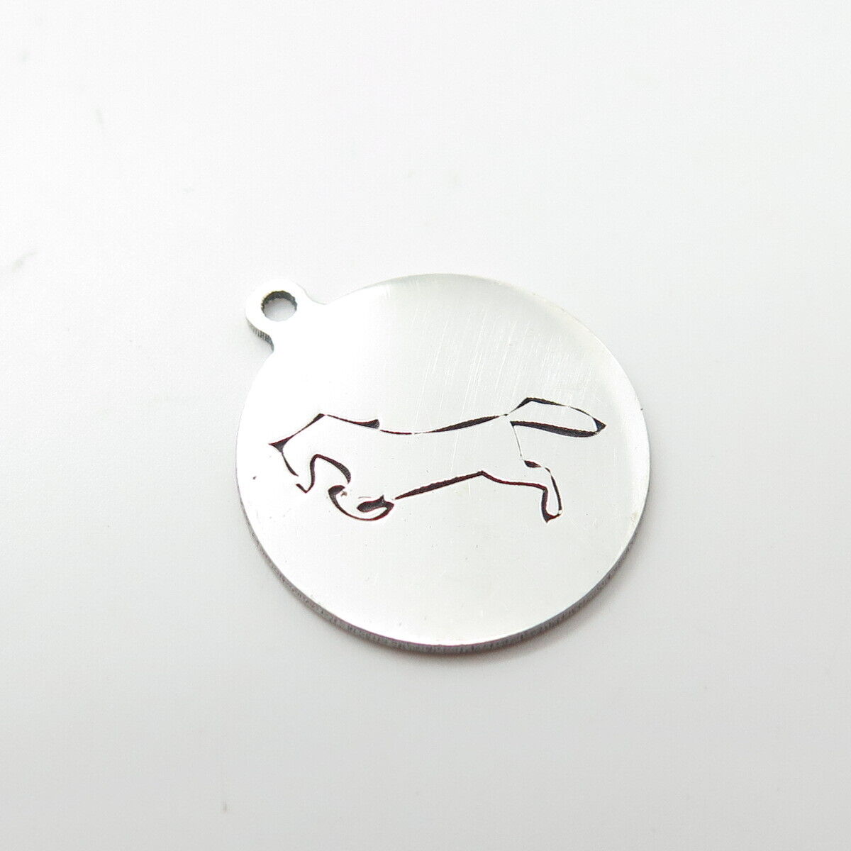 925 Sterling Silver USA Two In Town Horse Charm Pendant