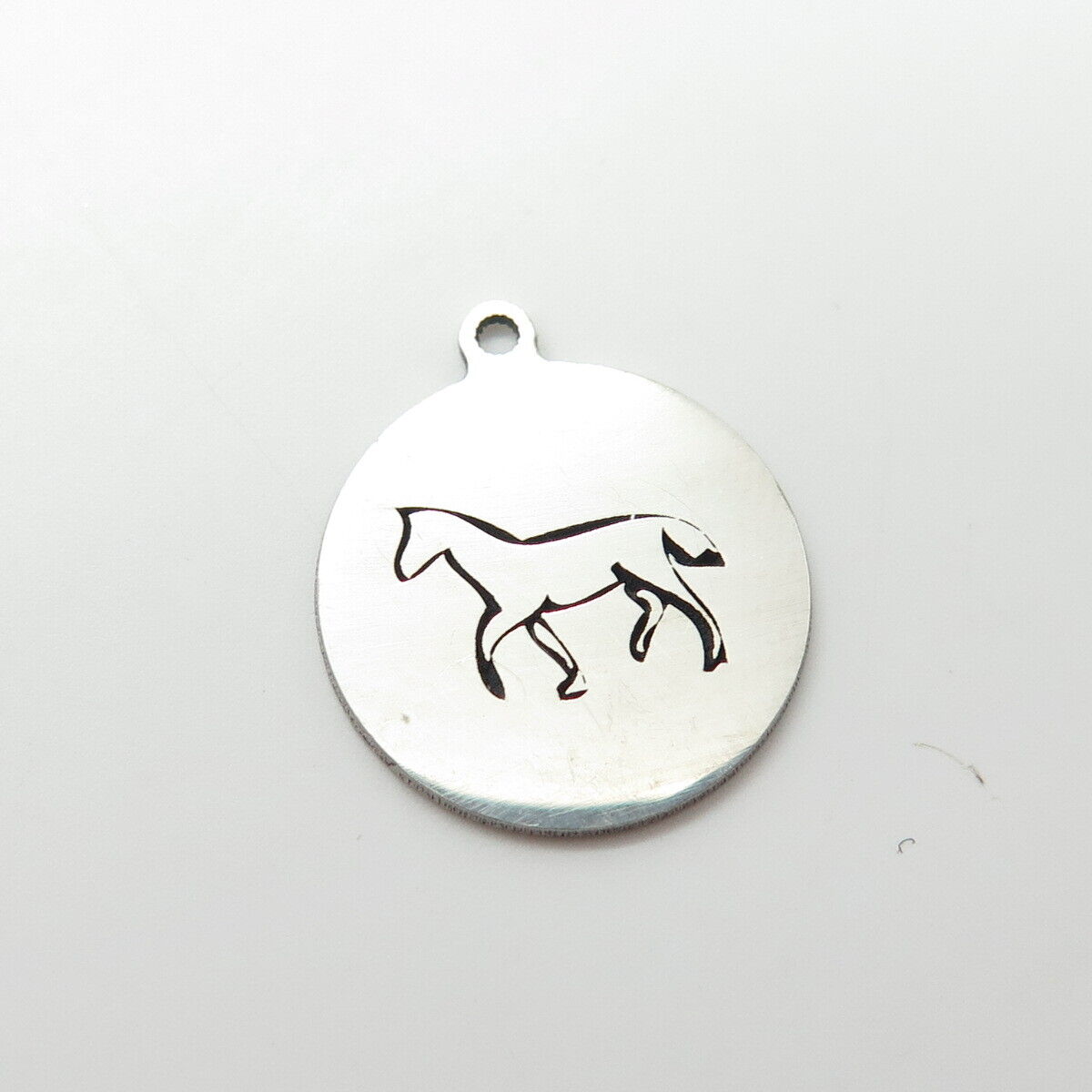 925 Sterling Silver USA Two In Town Horse Charm Pendant