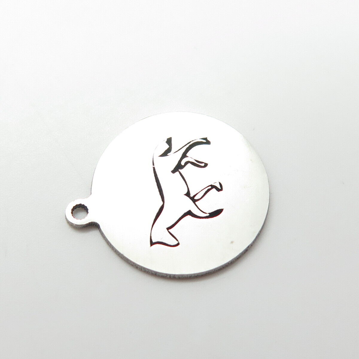 925 Sterling Silver USA Two In Town Horse Charm Pendant