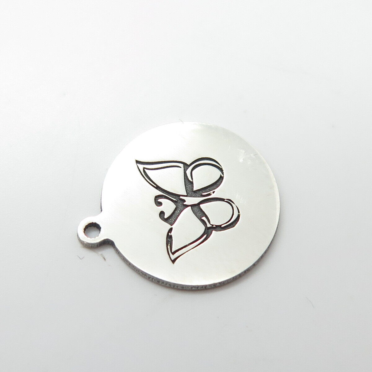 925 Sterling Silver USA Two In Town Butterfly Charm Pendant