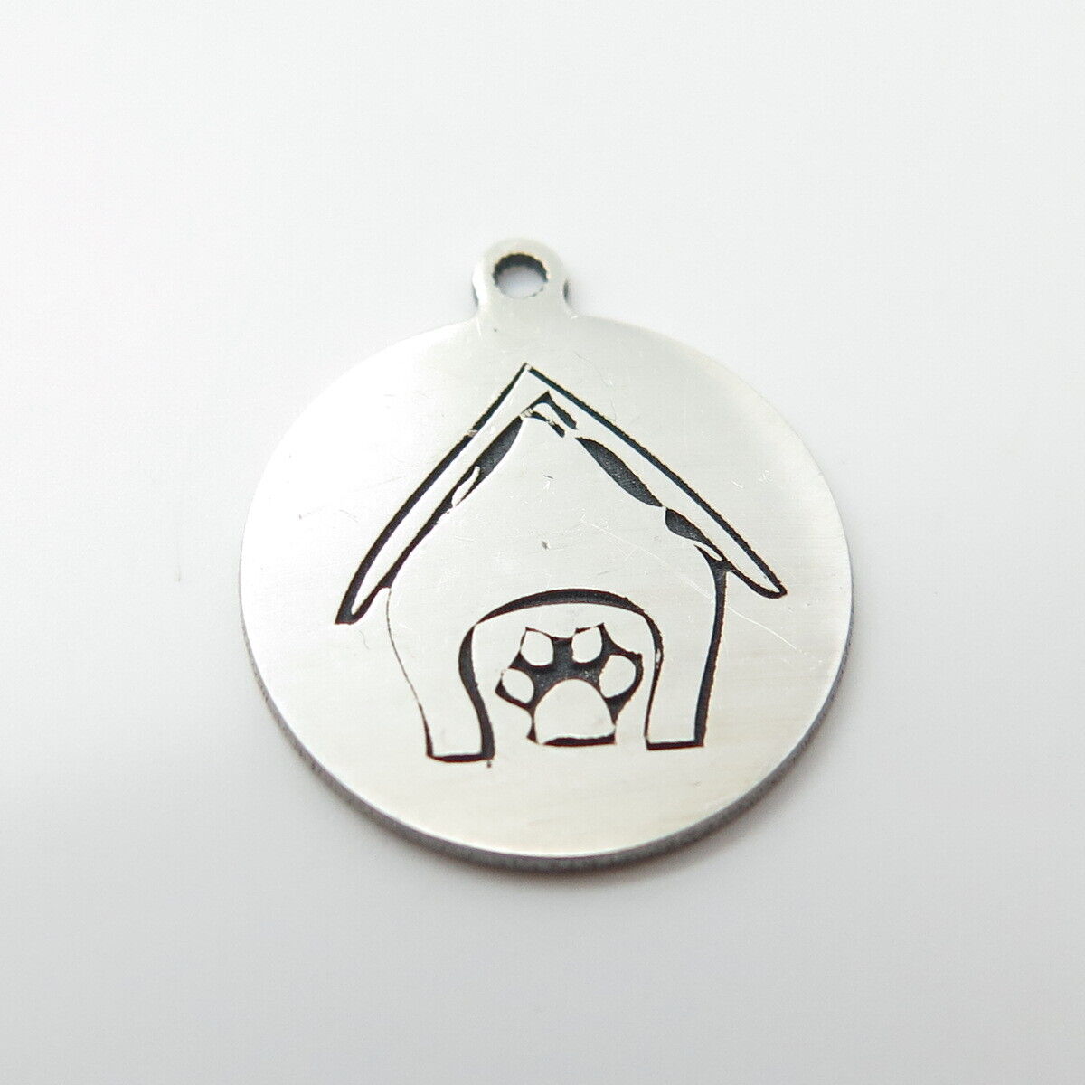 925 Sterling Silver USA Two In Town Dog House Charm Pendant