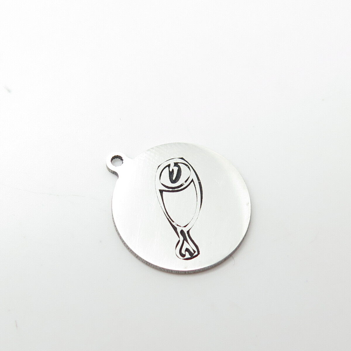 925 Sterling Silver USA Two In Town Fish Charm Pendant